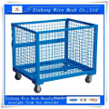 steel storage cage with wheels